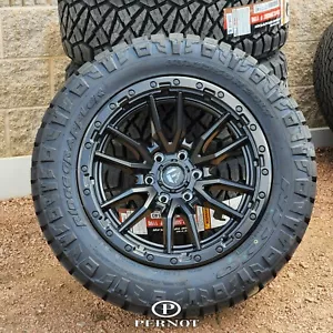 Fuel D679 Rebel Black Wheels 20x10 6x5.5 & Nitto Ridge Grappler 33 (Set of 4) - Picture 1 of 3