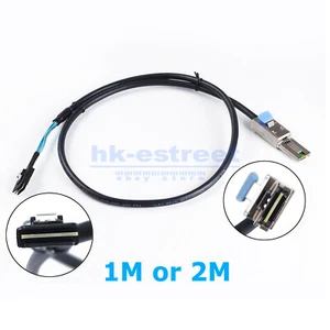 MINI SAS SFF-8087 do SAS SFF-8088 serwerowy szybki kabel połączeniowy 1m lub 2m - Zdjęcie 1 z 20