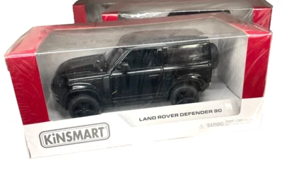 LAND ROVER DEFENDER 90 scala 1/36 RETROCARICA PULL BACK KINSMART modello METALLO - Immagine 1 di 3