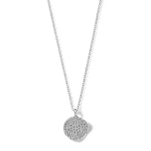 IPPOLITA Stardust Small Diamond Flower Disc Pendant Necklace in Sterling Silver - Picture 1 of 5