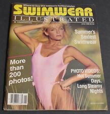 Rare June 1986 Swimwear Illustrated Magazine Terri Lynn Doss Cover Blonde Art