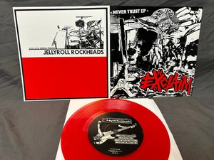 Exclaim / Jellyroll Rockheads7" RED hardcore thrash crucial section total fury - Imagen 1 de 1