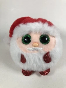 Ty Plush Puffies Kris Santa Beanie Balls Christmas 3” 2022 Stuffed Animal Toy - Picture 1 of 8