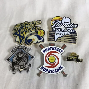 New England Fast Pitch Softball Pins Maine Massachusetts New Hampshire CT RI - Bild 1 von 9