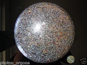 Orgone Food/Water Charging Disc/Plate 9" Shungite Magnetite Pyrite Wifi Router - Picture 1 of 3