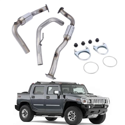 New Left and Right Sides Catalytic Converter Set for Hummer H2 2003-2005 2006 - Imagem 1 de 4