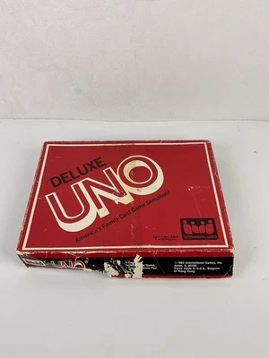 Vintage Uno Deluxe Edition Classic Card Game 1983 Hasbro Complete - Image 1 of 4