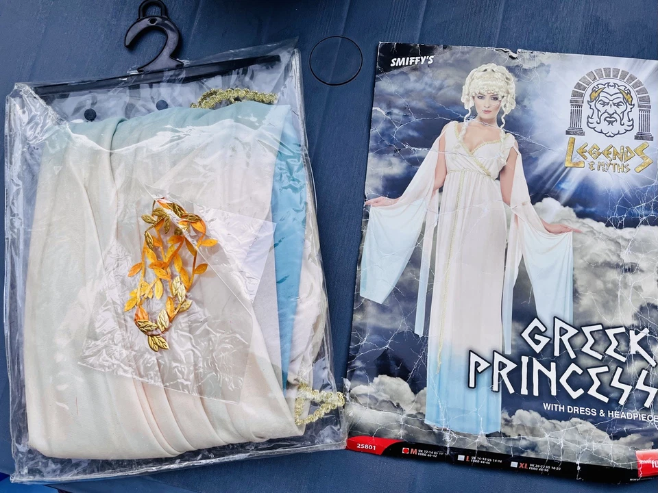 Smiffy's Women's Greek Princess Roman Lady Outfit Costume, Dress and Headpiece  - image 1 of 4