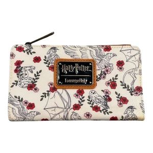 Cartera Loungefly X Harry Potter Criaturas Mágicas Floral con Cremallera Solapa - Imagen 1 de 4