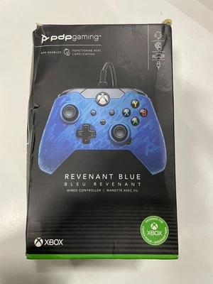 PDP - Wired Controller - Xbox Series X|S - Xbox One - PC - Revenant Blue - Re... - Image 1 of 2