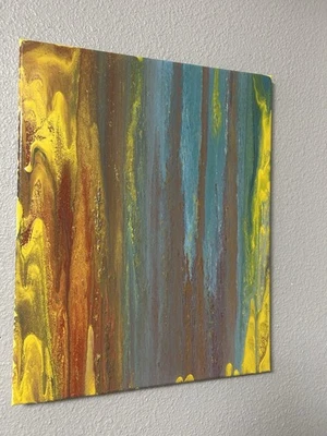 Thick Spray Paint Painting On Canvas Jacob Alexander Kendall “16x20” - Image 1 of 4