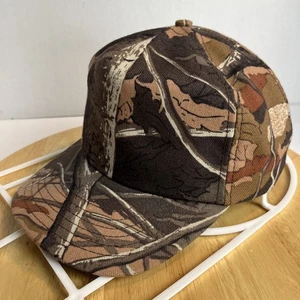 Vintage Camouflage Hat Snapback Cap Adjustable Hunting Outdoors USA Made - Picture 1 of 9