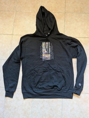 Champion Men's Hoodie Sz-L  Authentic  Black As New  - image 1 of 4