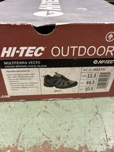 Hi-tec Outdoor Boots New Mens 11.5 Brown Low Top - Picture 1 of 3