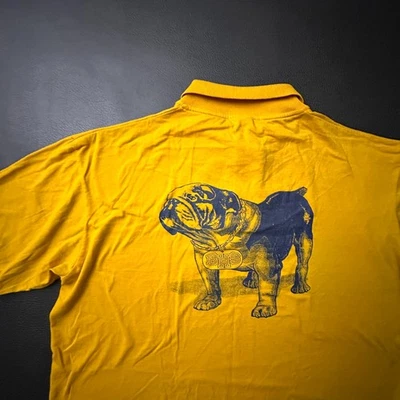 Camisa de Colección Jerzees Para Hombres XL Amarilla BHS Bulldogs Dawgs Años 90 Calce Cuadrado Polo Foto 1 de 4