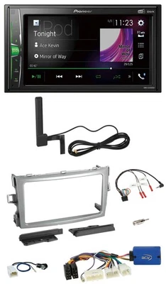 Pioneer MP3 DAB Lenkrad 2DIN Bluetooth Autoradio für Toyota Verso 2009-2018 silb - Bild 1 von 4