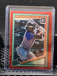 Enrique Bradfield Jr. 2025 Donruss Optic Rated Prospect Rosso #73/99 - Orioles - Foto 1 di 2