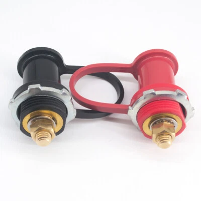 Pairs Remote Jumper Battery Terminals Junction Charging Post Connector 3/8" Stud - Image 1 of 2