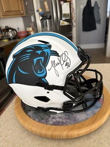 Luke Kuechly Signed Carolina Panthers Speed Authentic Lunar NFL Helmet. Beckett - Picture 1 of 7