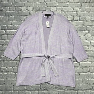 Lane Bryant Cardigan Sweater Women’s Size 18/20 Lavender Tie Front Soft Girl $59 - Picture 1 of 9
