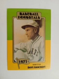 1980 TOPPS BASEBALL IMMORTALS DAVE BANCROFT #119 1St PRINTING NEW MINT - Picture 1 of 2