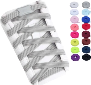 No Tie Elastic Shoelaces for Kids, Adults, Adjustable Tieless Shoe Lace - Picture 1 of 6