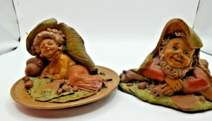 Tom Clark "Collette" 1984 #20 and "South Bend" 1985 Ink Signed Gnomes - Picture 1 of 6