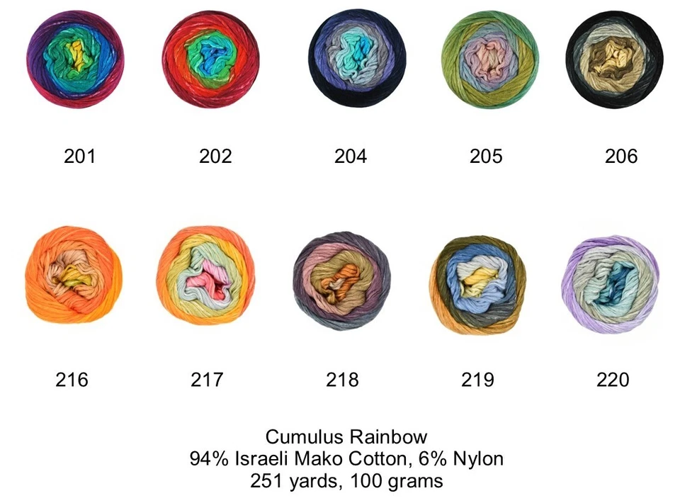 Juniper Moon Farms Cumulus and Cumulus Rainbow Yarn: Knit with a Cloud