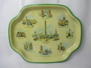 London Souvenir Tray 50s Old Advertisement Made In Great Britain - Picture 1 of 10