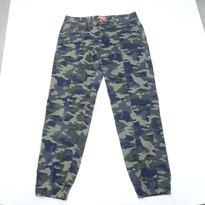 Joe Fresh Pants Women's 2 Green Camouflage Denim Pockets Zip Fly Ankle Pockets - Picture 1 of 7