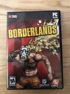 Borderlands PC DVD Post Apocalyptic Video Game Mature Audiences Pre Owned 2009 - Picture 1 of 4