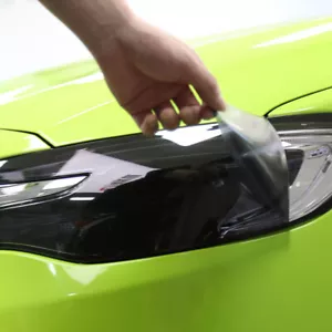 Película negra oscura lámpara coche pintura vinilo película protección faros luces traseras TPU - Imagen 1 de 9