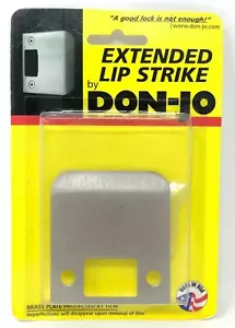 Don-Jo EL-102-619 EL102619 Satin Nickel Extended Lip Strike Brass - Brand New - Picture 1 of 2