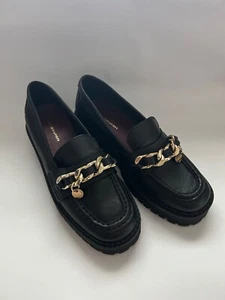 Tommy Hilfinger Damen Schuhe mit Goldketten Verzierung 38 ungetragen, neu - Bild 1 von 8