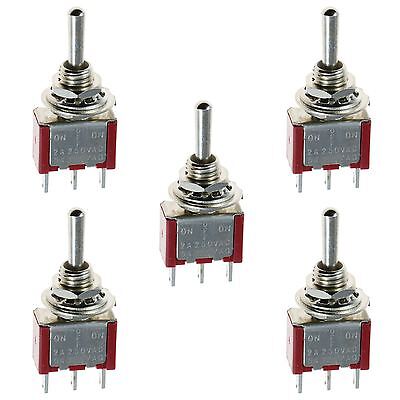 5 X Mini Momentary (On)Off(On) Toggle Switch Model Railway SPDT 12V • 4.49£