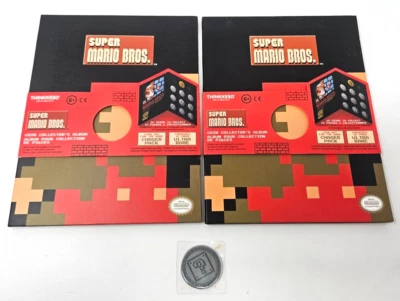 Lote de 2 álbumes de monedas de coleccionista de Super Mario Bros y 1 moneda - Nintendo - ¡NUEVO! Foto 1 de 4