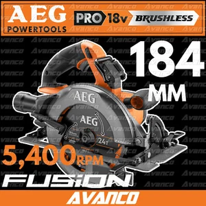 AEG 18V FUSION 184mm Brushless Circular Saw Heavy Duty Cordless A18FCS680 NEW - Picture 1 of 2