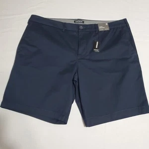 Express Shorts Mens Size 38 Dark Blue Navy 6 Inch Inseam Above Knee Stretch New - Picture 1 of 12