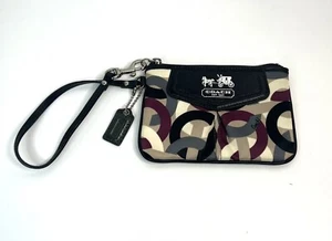 AUTHENTISCHES COACH MEHRFARBIGES OP-ART SIGNATUR SATIN ARMBAND GEBRAUCHT, IN EINWANDFREIEM ZUSTAND - Bild 1 von 3