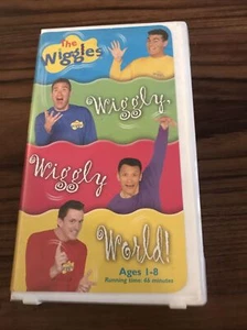 The Wiggles Wiggly, Wiggly World VHS Hard Plastic Clamshell - Picture 1 of 10