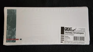 Great Papers! 25 Holiday Envelopes Marble Greetings 9.5x4 - Picture 1 of 1