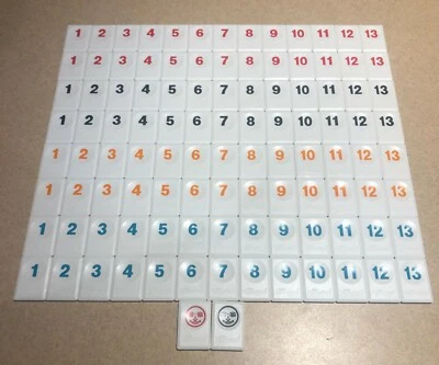Azulejos Rummikub Individuales Nuevos Blancos Piezas de Juego de Repuesto Pressman 2020  Foto 1 de 4