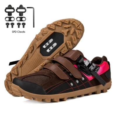 Tenis profesionales de ciclismo MTB SPD tacos hombres todo terreno zapatos motocross equitación Foto 1 de 4