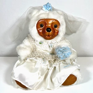Robert Raikes Allison Bride 1986 Mohair Wedding Bear 15-Inch Limited Edition - Picture 1 of 18