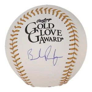 Brendan Rodgers Signed Rawlings Gold Glove Baseball (JSA) Astros & Rockies/ Inf. - Picture 1 of 6