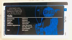 LEGO STICKER SHEET for 75255 Yoda UCS, New & Genuine - Picture 1 of 1