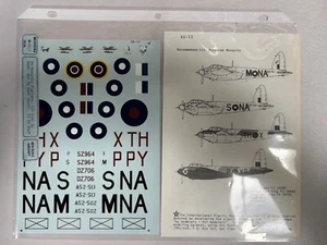 NEW Vtg Microscale 48-13 DH Mosquito Military War Model Airplane 1/48 (APQ3) - Picture 1 of 4