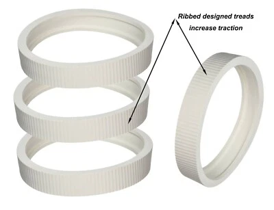 POOL SUPPLY TOWN 4 Pack Wheel Rubber Tire for Pentair Legend Pool Cleaner Tire LLC1, 360007