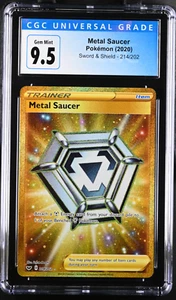 Metal Saucer 214/202- Sword & Shield Pokemon CGC Gem Mint 10 - Picture 1 of 2
