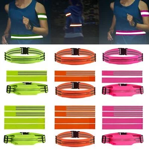 Reflective running belt, running waist bag, waist bag, reflective running gear - Picture 1 of 21